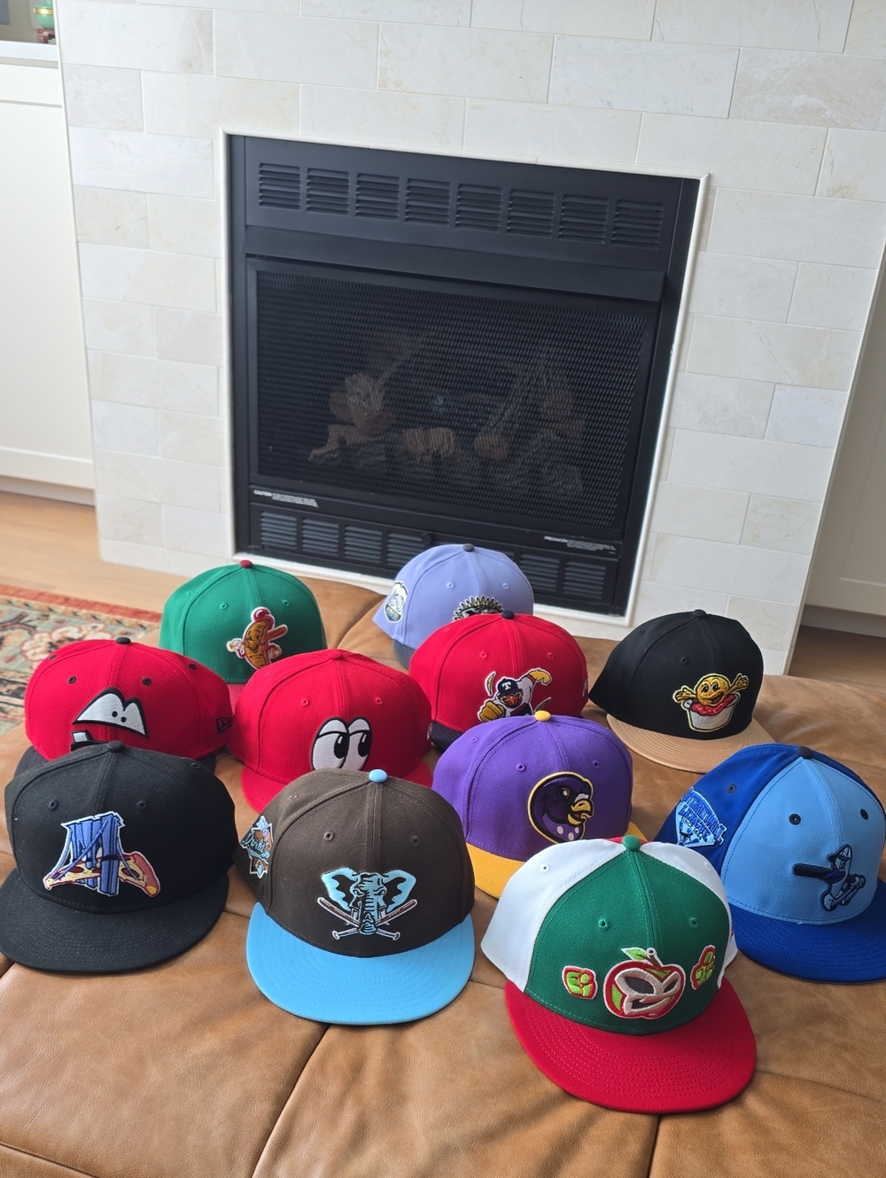 New Era 5950 Hats MiLB MLB Oakland Athletics Size 7.5
